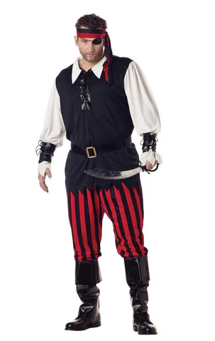 Mens Cutthroat Pirate Plus Size