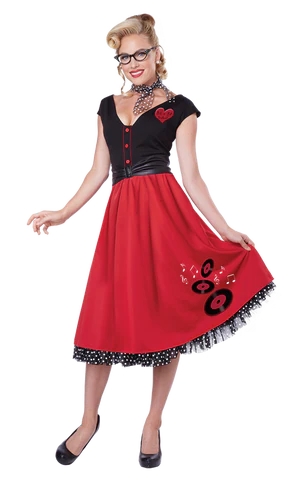 Ladies Rockabilly Sweetheart Costume