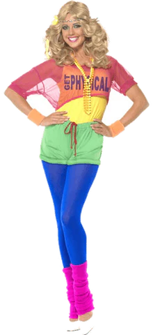 knee length dresses for ladies Ladies Blue Shell Suit Costume 1980s Chav Small main image 1