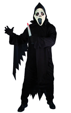 Adult Screamer Gown and Facepiece Costume
