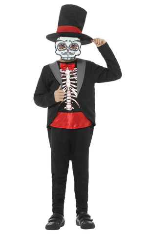 Boys Day of The Dead Suit Costume