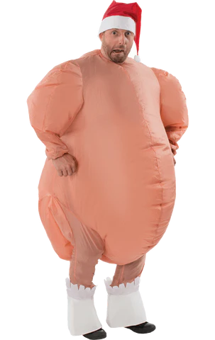 Adult Inflatable Christmas Roast turkey costume