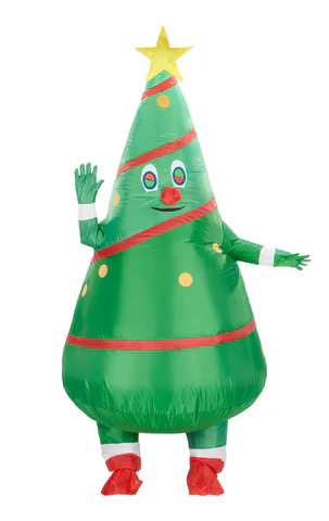 Adult inflatable Christmas tree costume