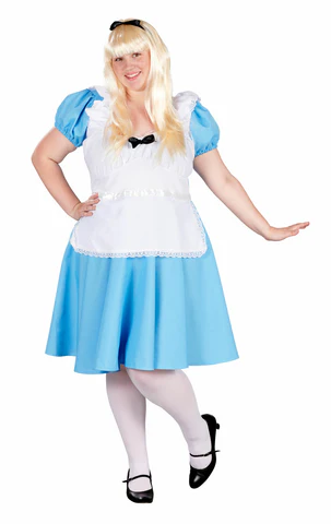 adult plus size traditional alice costume