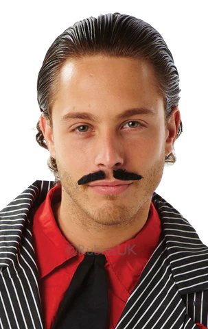 Black Gangster Moustache