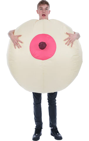 adult inflatable big tit costume