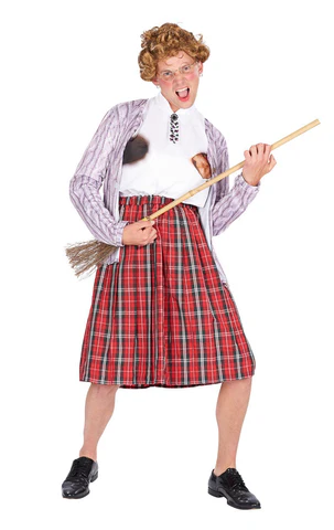 Mens Scottish Nanny stag do fancy dress costume