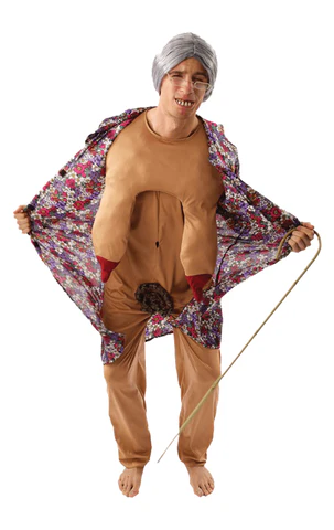 adult groping granny costume