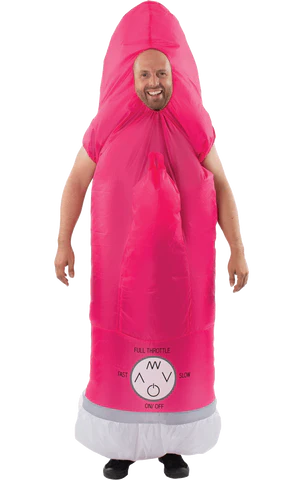 mens inflatable vibrator stag costume
