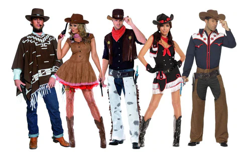 Cowboy and cowgirl costumes