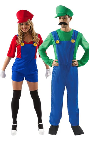 super mario and luigi couples costume