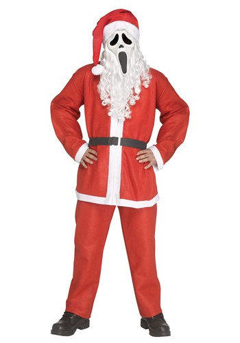 Ghost Face Plus Size Santa Pub Crawl Costume