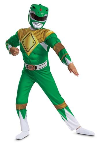 Kids Power Rangers Classic Green Ranger Costume