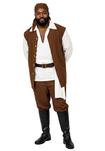 Plus Size Mens Caribbean Pirate Costume