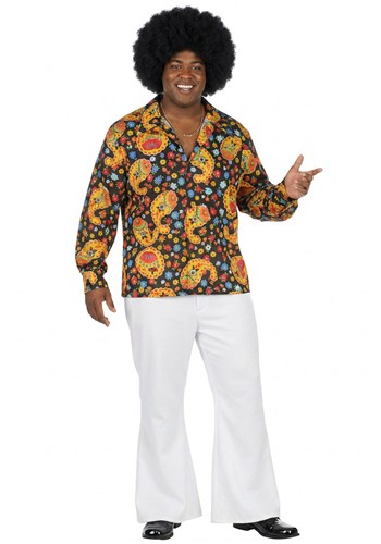 Plus Size Disco Duke Costume for Men