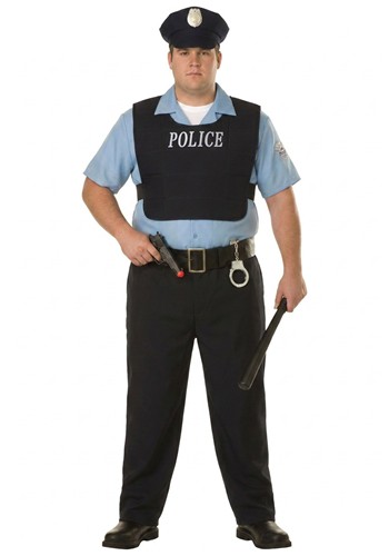 Plus Size Law Enforcement Officer Costume for Men