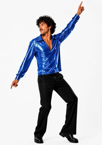 Mens Dance Fever Blue Costume
