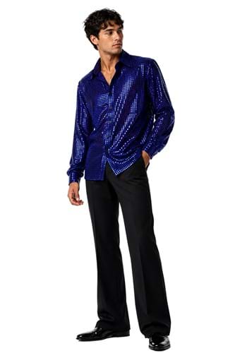 Mens Disco Inferno Blue Costume