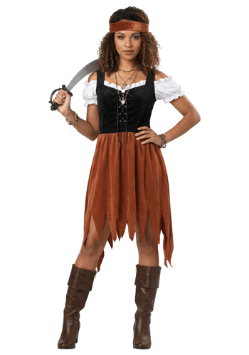 Womens Pirate of Treasure Costume