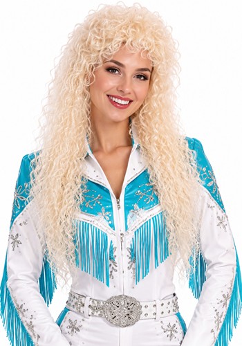 Womens Curly Blonde Costume Wig