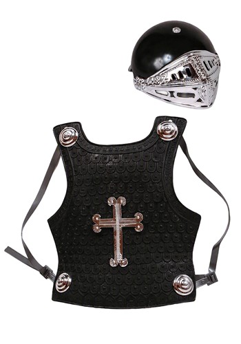 Kids Black Knight Costume Set