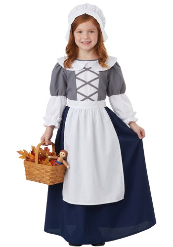 Girls Colonial Peasant Costume Dress
