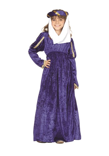 Girls Blue Renaissance Princess Costume Dress