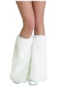 Adult White Furry Boot Covers