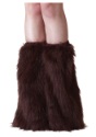 Adult Brown Furry Boot Covers