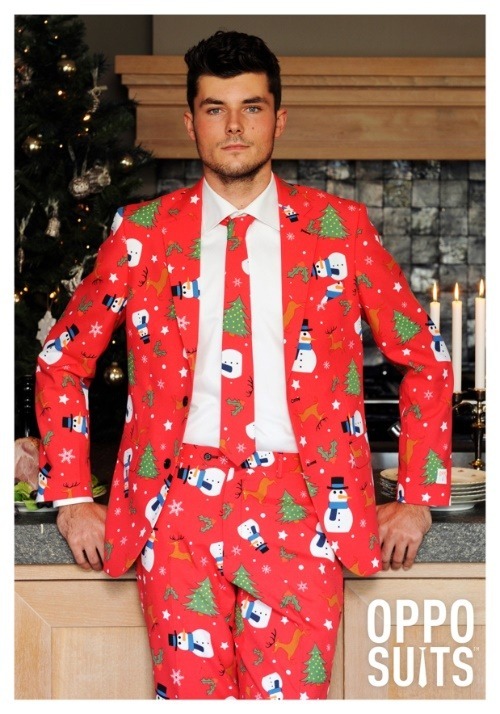 Men's OppoSuits Red Christmas Suit
