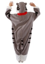 Adult Tabby Cat Pajama Costume back