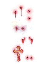 Vampire's Kiss Tempory Tattoo Kit