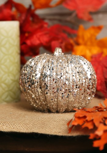 5 Inch Champagne Glitter Pumpkin update2