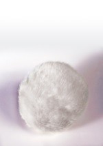 Deluxe White Plush Bunny Tail