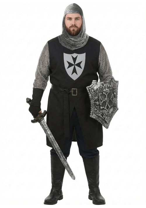 Plus Size Black Knight Costume