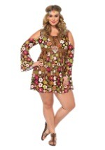 Plus Starflower Hippie Costume