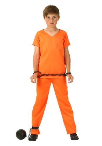 Kids Orange Prisoner Costume