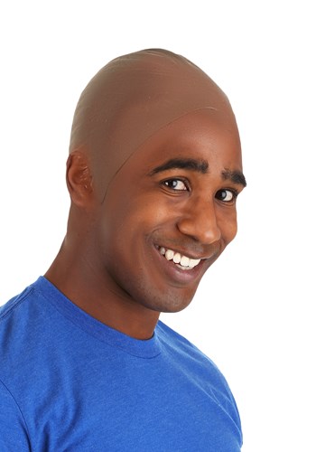 Adult Dark Bald Wig