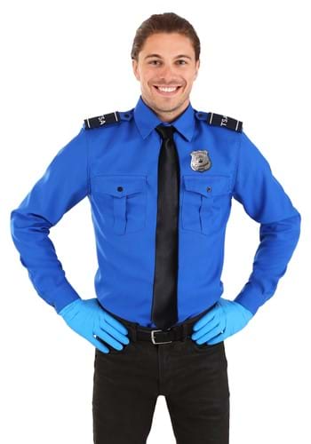 TSA Agent Long Blue Sleeved Costume Shirt UPD