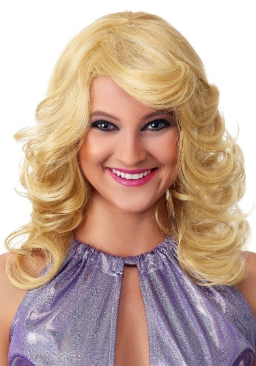 Women's 1970s Feathered Wig