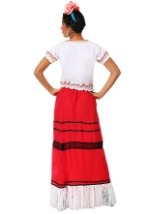 Women's Plus Red Frida Kahlo Costume 2