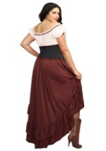 Saloon Girl Women's Plus Size Costume2