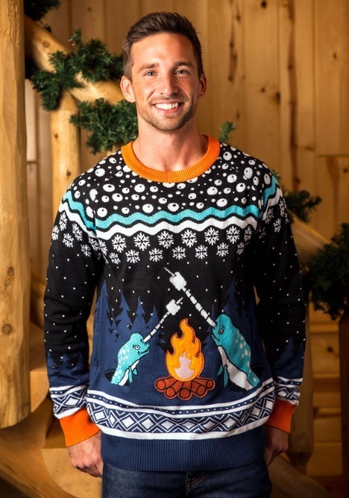 Adult's Narwhal Ugly Christmas Sweater Update