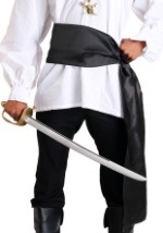 Black Satin Sash