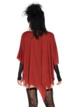 Red Glitter Web Poncho alt 2