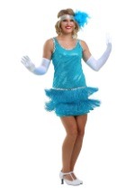 Sequin & Fringe Turquoise Flapper