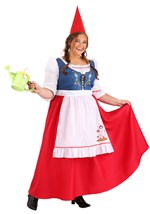 Plus Size Women's Garden Gnome Costume Alt 2