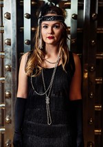 Plus Size Flapper Girl Costume  Alt 6