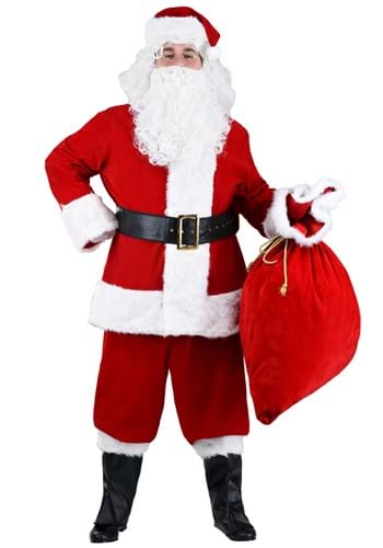 Plus Size Premiere Santa Suit Costume Update Main