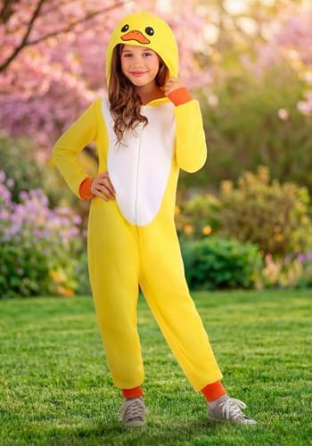 Kids Yellow Duck Onesie Costume